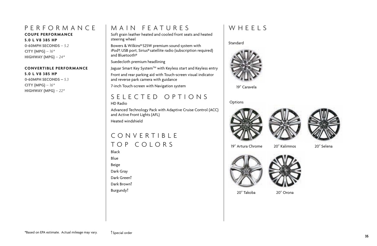 2012 Jaguar Model Lineup Brochure Page 25